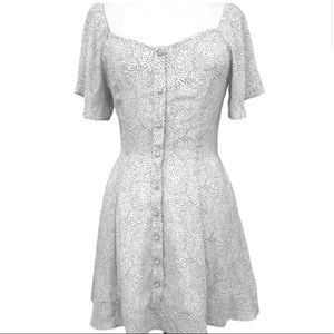 Sienna Sky Size Small white and black polka dot dress